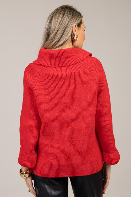 Lucinda Sweater, Red