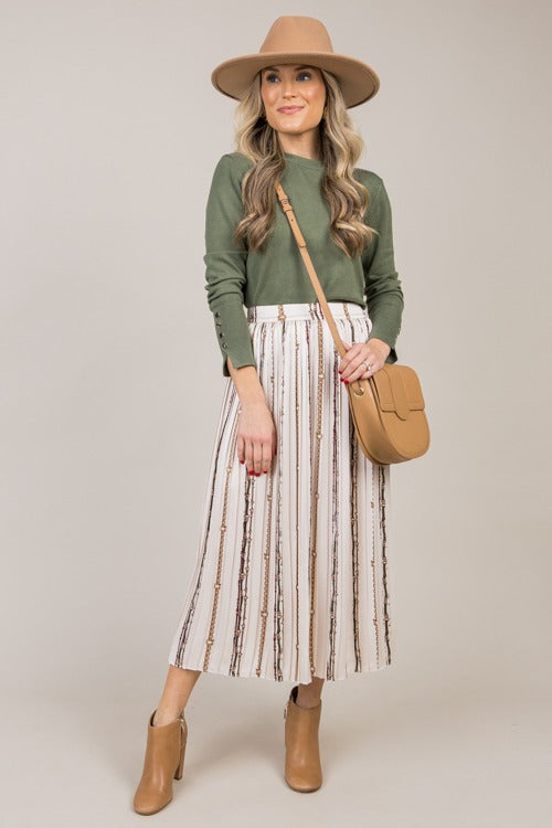 Ginny Sweater, Hunter Green