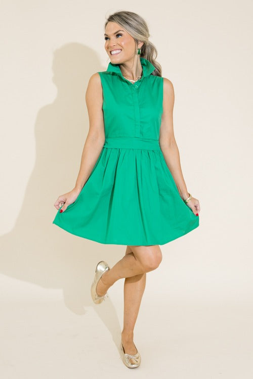 Corinne Dress, Kelly Green
