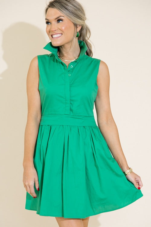 Corinne Dress, Kelly Green