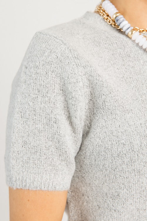 Denise Sweater, Heather Grey