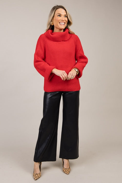 Lucinda Sweater, Red