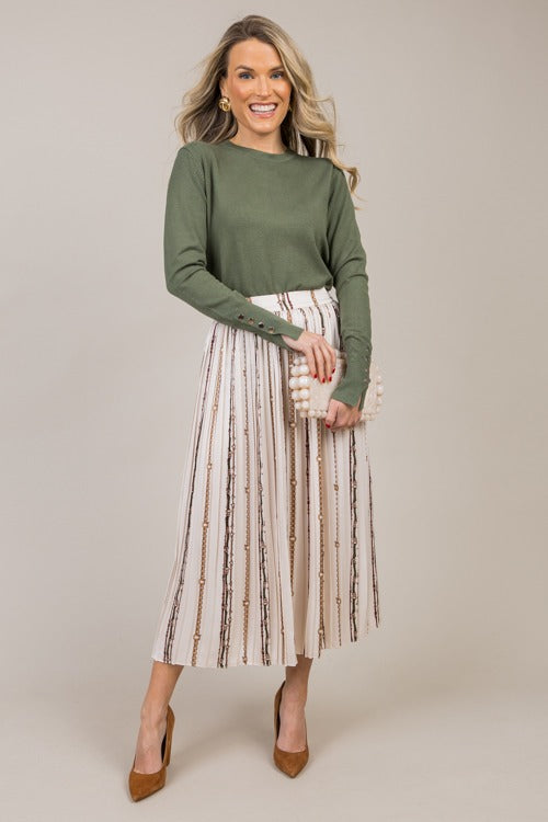 Ginny Sweater, Hunter Green