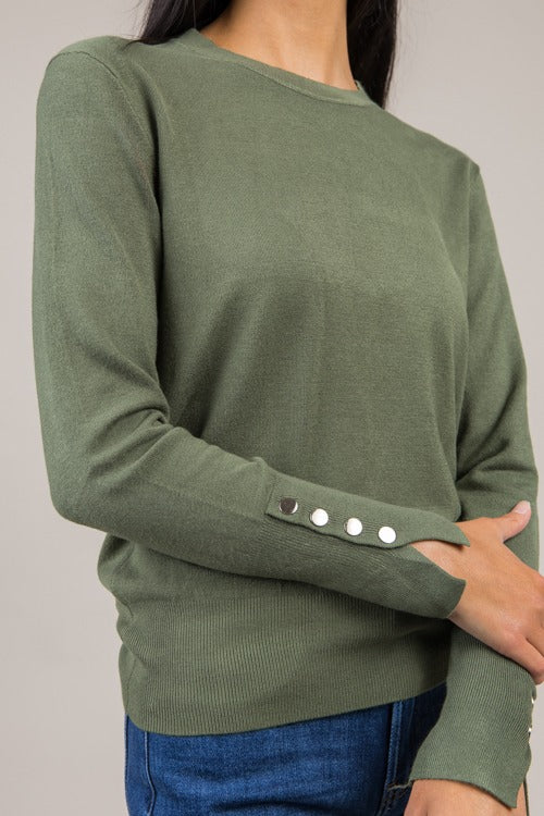 Ginny Sweater, Hunter Green