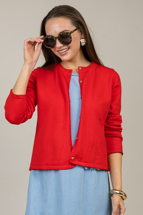 Braided Trim Chambray Dress, Light