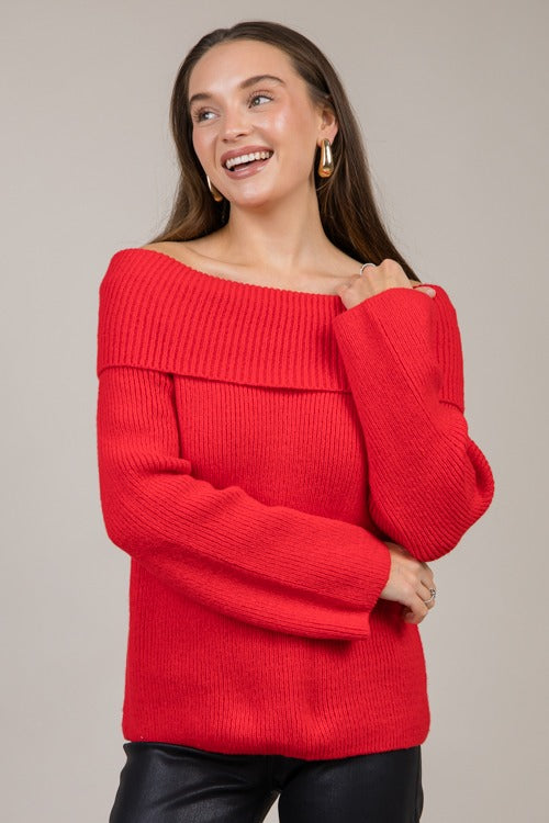 Lucinda Sweater, Red